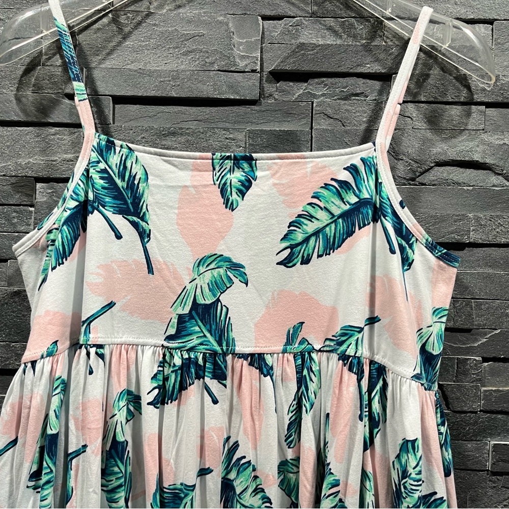 PETITE PLUME 100% Pima Cotton Jersey Knit St.Tropez Palms Serene Nightgown/Dress - Picture 6 of 16